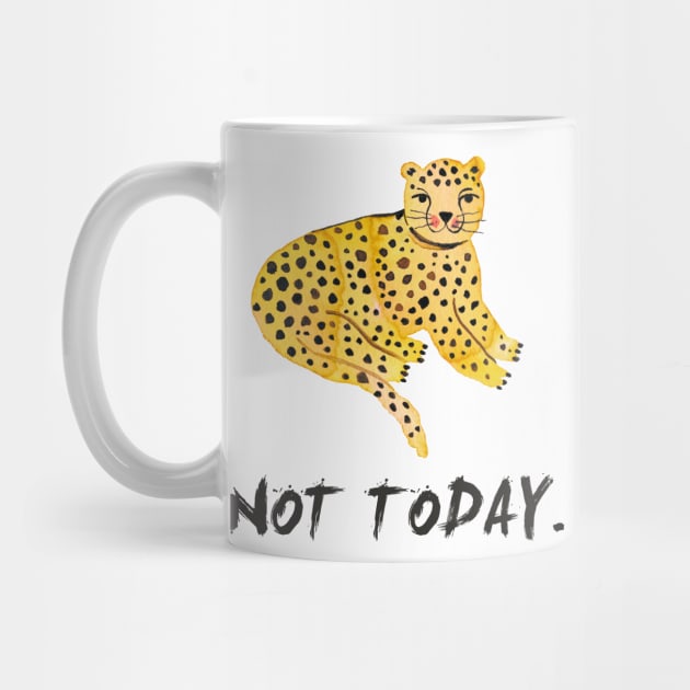 Tiger - Big cat - Not today - black by ninoladesign